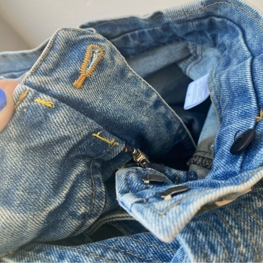 A.L.C. Luke High Waisted Paper Bag Denim Pants in Light Indigo - Picture 14 of 15